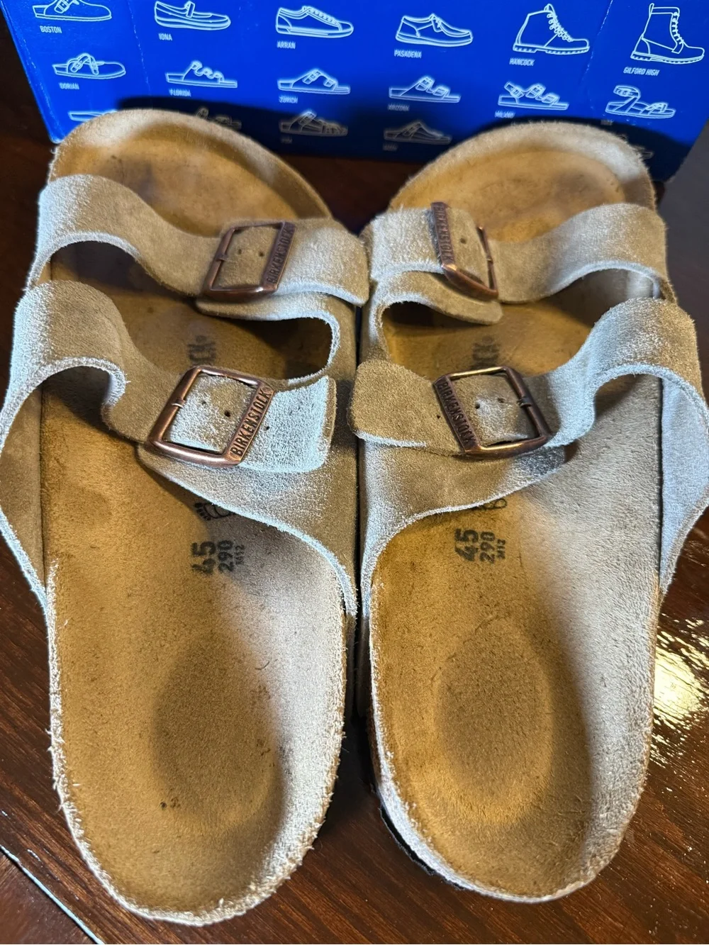 Birkenstock Men's Arizona Sandals in Taupe
